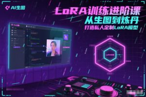 LoRA训练进阶课,从生图到炼丹,打造私人定制LoRA模型-网创项目