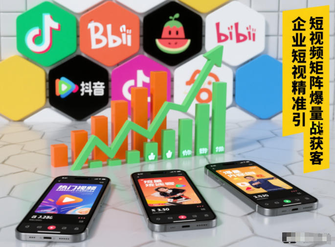 企业短视频精准引流矩阵获客，短视频矩阵爆量战法-网创项目