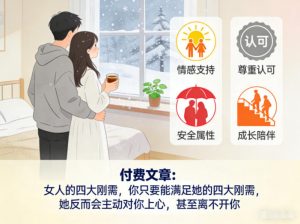 付费文章:女人的四大刚需,你只要能满足她的四大刚需,她反而会主动对你上心,甚至离不开你-网创项目