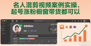 名人混剪视频案例实操，起号涨粉橱窗带货都可以-网创项目