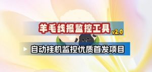 羊毛线报监控_2.0版本，薅羊毛人手一套，自动监控优质首发项目-网创项目
