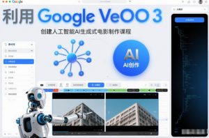 利l用Google Veo 3创建人工智能AI生成式电影制作课程，使用人工智能的力量创建令人惊叹的视频-网创项目