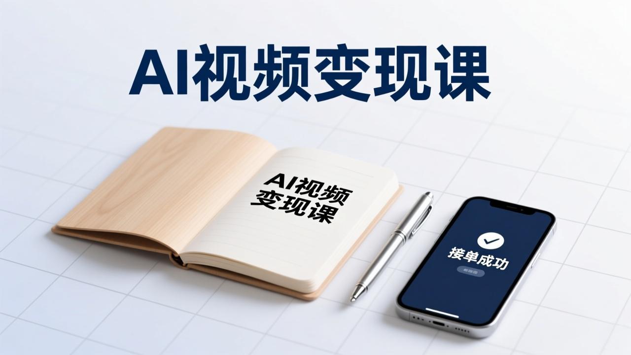 AI视频变现课，学完即可创作短片、接商单，实现副业增收，单项目报价可达千元-网创项目