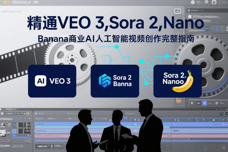 精通VEO 3，Sora 2，Nano Banana商业AI人工智能视频创作完整指南-网创项目