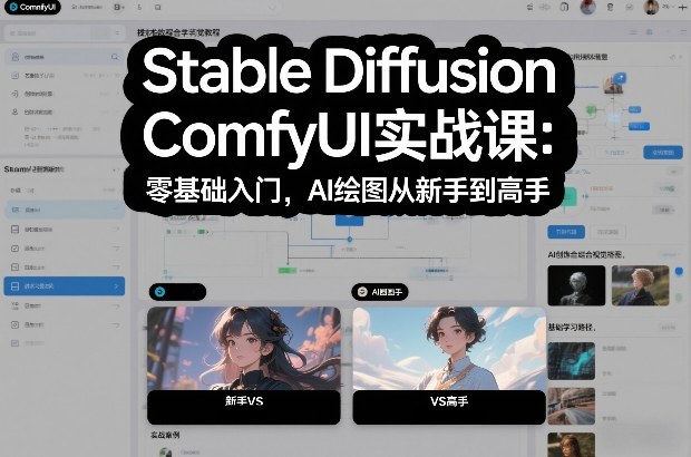 Stable Diffusion ComfyUI实战课：零基础入门，AI绘图从新手到高手-网创项目