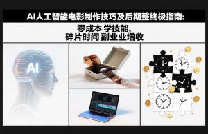 AI人工智能电影制作技巧及后期完整终极指南:零成本学技能,碎片时间副业增收-网创项目