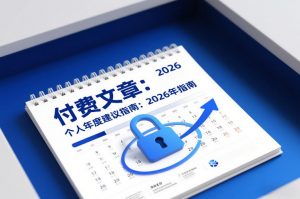 付费文章:个人年度建议指南:2026年指南-网创项目