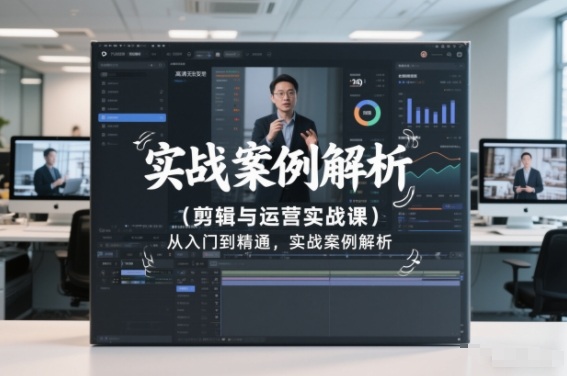 剪辑与运营实战课，从入门到精通，实战案例解析(更新2026)-网创项目