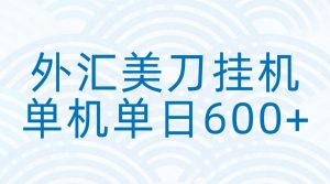 外汇美刀挂机:全自动挂机赚美金,单机600+-网创项目