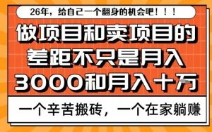 为什么卖项目能轻松月入10个W,而做项目却真正賺不到什么钱?原因竟然是这个!【揭秘】-网创项目