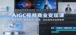 AIGC视频商业变现课：脚本创作、素材生成、剪辑，轻松做商业视频接单-网创项目