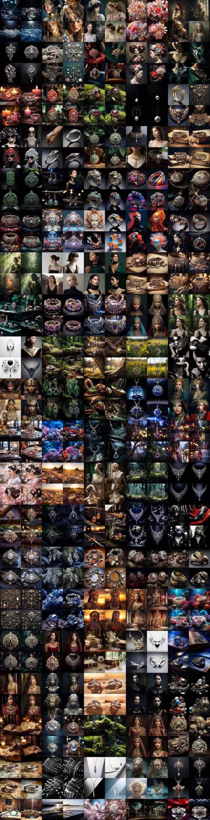 图片[9]-463个Midjourney珠宝摄影提示词：覆盖全品类珠宝，AI设计秒出专业效果-网创项目