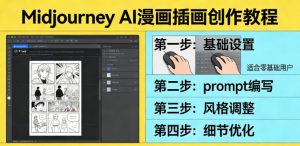 利用Midjourney AI人工智能轻松创作漫画插画教程,零基础创作完整漫画插画-网创项目