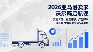 2026亚马逊卖家沃尔玛启航课,流量算法、物流迁移、广告降本,迁移首月销售额突破5万美金-网创项目