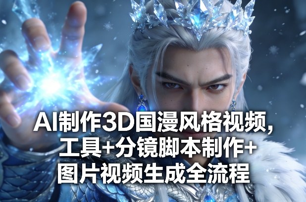 AI制作3D国漫风格视频，工具+分镜脚本制作+图片视频生成全流程-网创项目