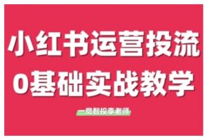 小红书运营投流，小红书广告投放从0到1的实战课，学完即可开始投放(更新26年)-网创项目