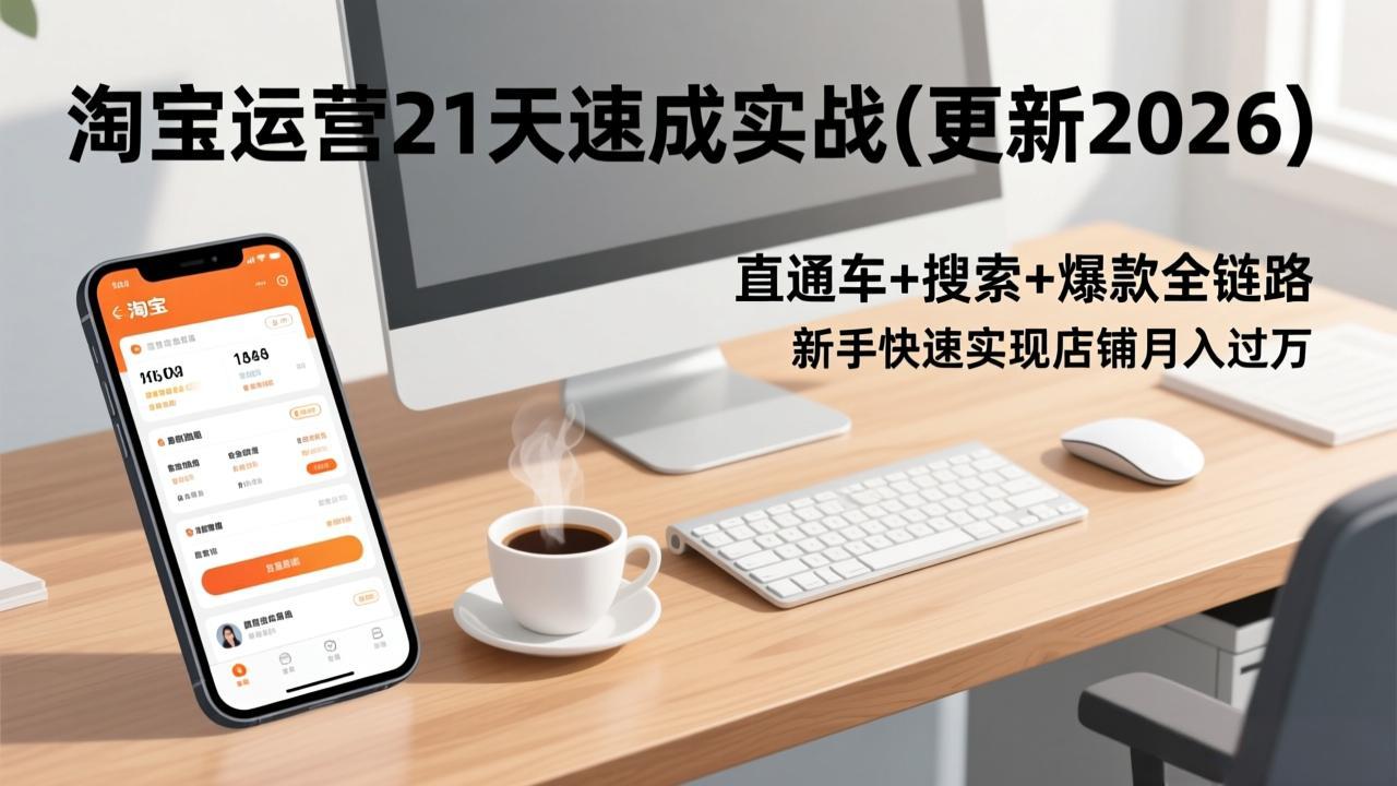 淘宝运营21天速成实战(更新2026-网创项目