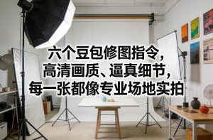 六个豆包修图指令，高清画质、逼真细节，每一张都像专业场地实拍-网创项目