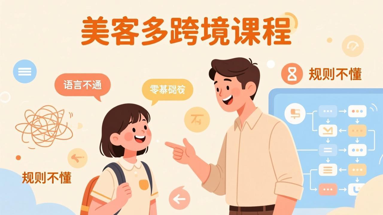 怕语言不通、怕不懂规则？零基础小白也能做的美客多跨境课，手把手带你美客多开店稳赚-网创项目