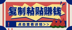 零门槛零成本复制粘贴赚钱项目，评论区留言评论即可轻松日赚取100+-网创项目