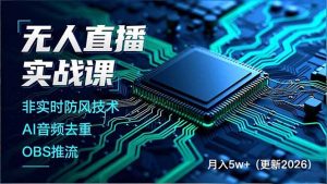 无人直播实战课(更新3月-网创项目