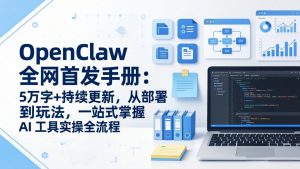 OpenClaw 全网首发手册:5万字+持续更新,从部署到玩法,一站式掌握 AI 工具实操全流程-网创项目