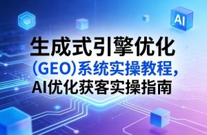 生成式引擎优化(GEO)系统实操教程,AI优化获客实操指南-网创项目