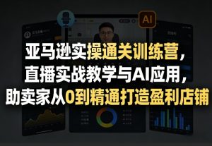 亚马逊实操通关训练营,直播实战教学与AI应用,助卖家从0到精通打造盈利店铺(更新3月)-网创项目