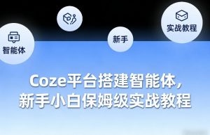 Coze平台搭建智能体，新手小白保姆级实战教程-网创项目