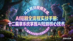 AI 短剧全流程实战手册:从选题到视频生成,十二篇章系统掌握 AI 短剧核心技术-网创项目