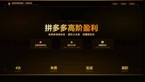 拼多多高阶盈利年费会员(更新3月31-网创项目