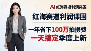服装老板AI模特图课:一年省下100万拍摄费,一天搞定季度上新,红海赛道利润突围-网创项目