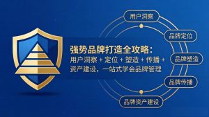 强势品牌打造全攻略:用户洞察 + 定位 + 塑造 + 传播 + 资产建设,一站式学会品牌管理-网创项目