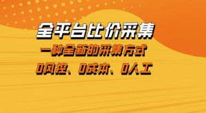 全平台比价采集,一个稳定的数据采集项目,区别于传统的玩法不风控,零成本操作【揭秘】-网创项目