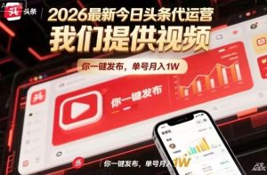 今日头条躺賺模式,你9我1,操作简单,一键发布,单机日入数百,长期合作【揭秘】-网创项目