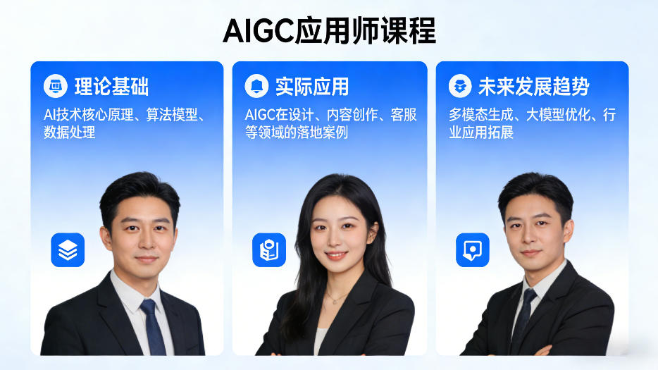AIGC应用师课程，覆盖了AI技术的理论基础、实际应用、以及未来发展趋势(更新)-网创项目