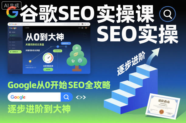 谷歌SEO实操课，Google从0开始SEO全攻略，逐步进阶到大神(更新26年)-网创项目