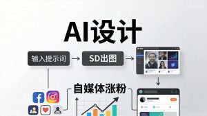 人人都是AI设计师：SD出图+自媒体涨粉一站教学，告别图文素材焦虑，AI设计让你轻松避开内卷-网创项目
