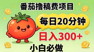 番茄撸稿费，每天20分钟，日入300+！0门槛躺賺，小白直接抄作业【揭秘】-网创项目