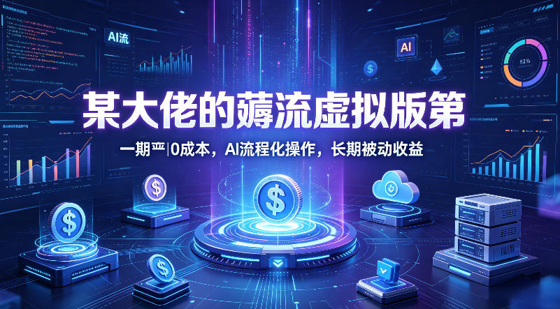 某大佬的薅流虚拟版第一期丨0成本，AI流程化操作，长期被动收益-网创项目