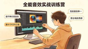 全能音效实战训练营：数千种分类音效+数十个FCPX工程，告别音效单一，剪出电影质感-网创项目