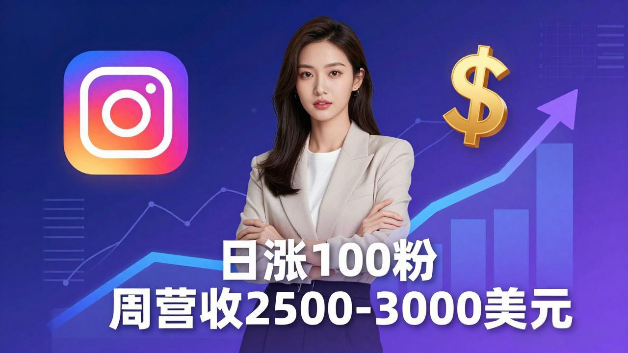 想做数字产品？Sheri亲授：日涨100粉、每周2500至3000美元的营收，Instagram躺着赚-网创项目