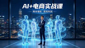 AI+电商实战课，1人+N个AI 智能体，把SOP变AI员工，实现降本增效提高利润-网创项目