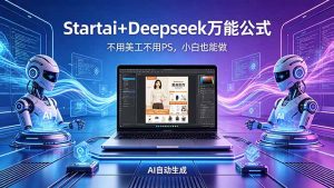 AI自动做电商详情页：Startai+Deepseek万能公式，不用美工不用PS，小白也能做-网创项目