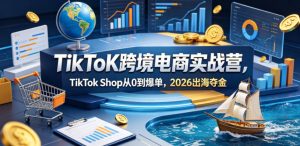 TikToK跨境电商实战营，TikTok Shop从0到爆单，2026出海夺金-网创项目