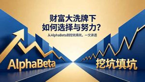 付费文章：财富大洗牌下如何选择与努力？从AlphaBeta到挖坑填坑，一文讲透-网创项目